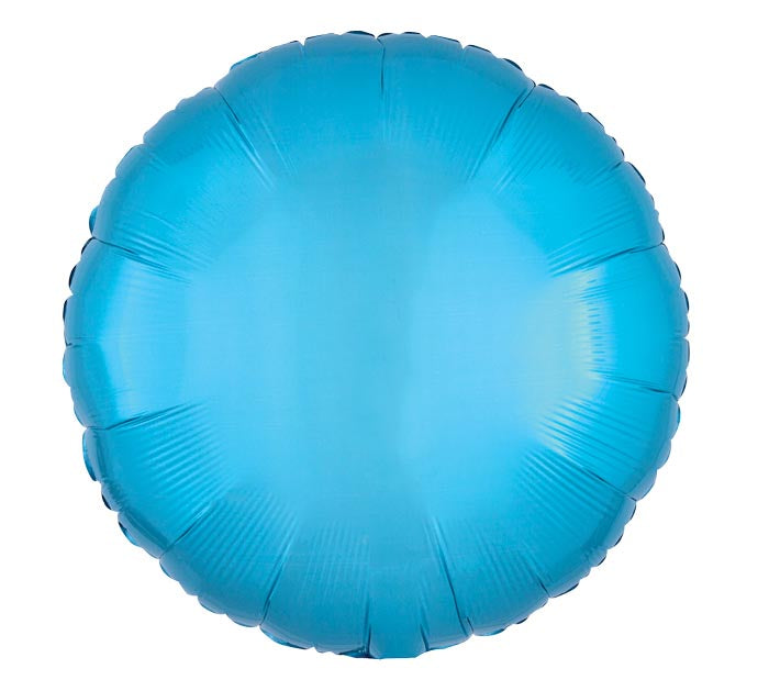 17 inch Circle - Mylar - Caribbean Blue