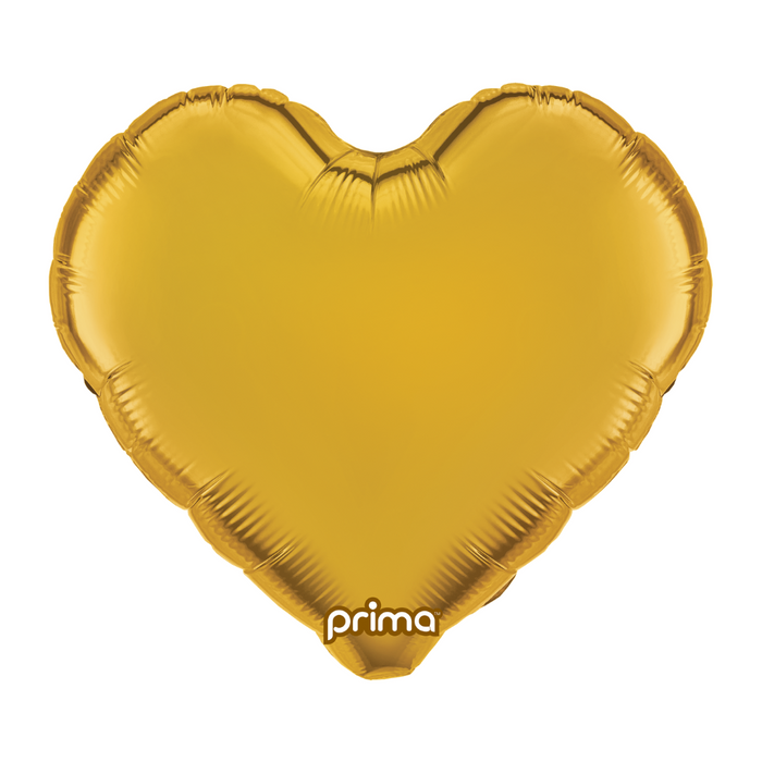 Prima 18" Gold Heart Balloon