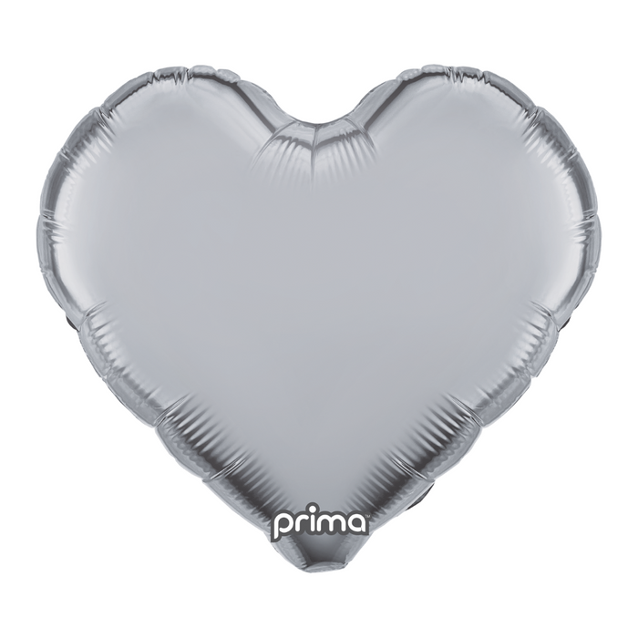 Prima 18" Silver Heart Balloon