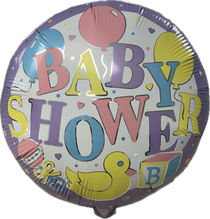 18 INCH BABY SHOWER TOYS BALLOONS PASTEL