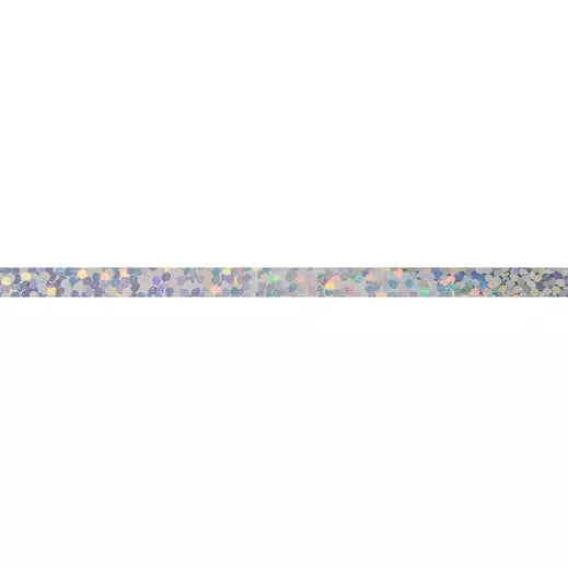 3/16 INCH HOLOGRAPHIC CURLING RIBBON - SILVER (200 YDS.)