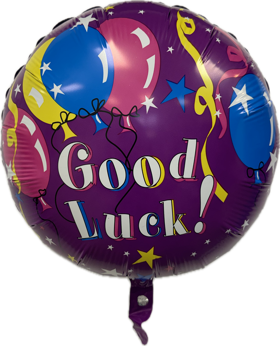 18 inch GOOD LUCK STARS, SWIRLS, BALLONS