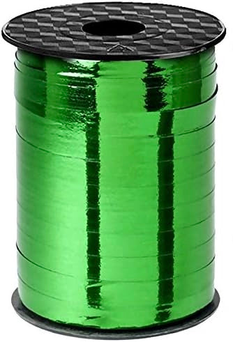 3/16 inch METALLIC GREEN RIBBON