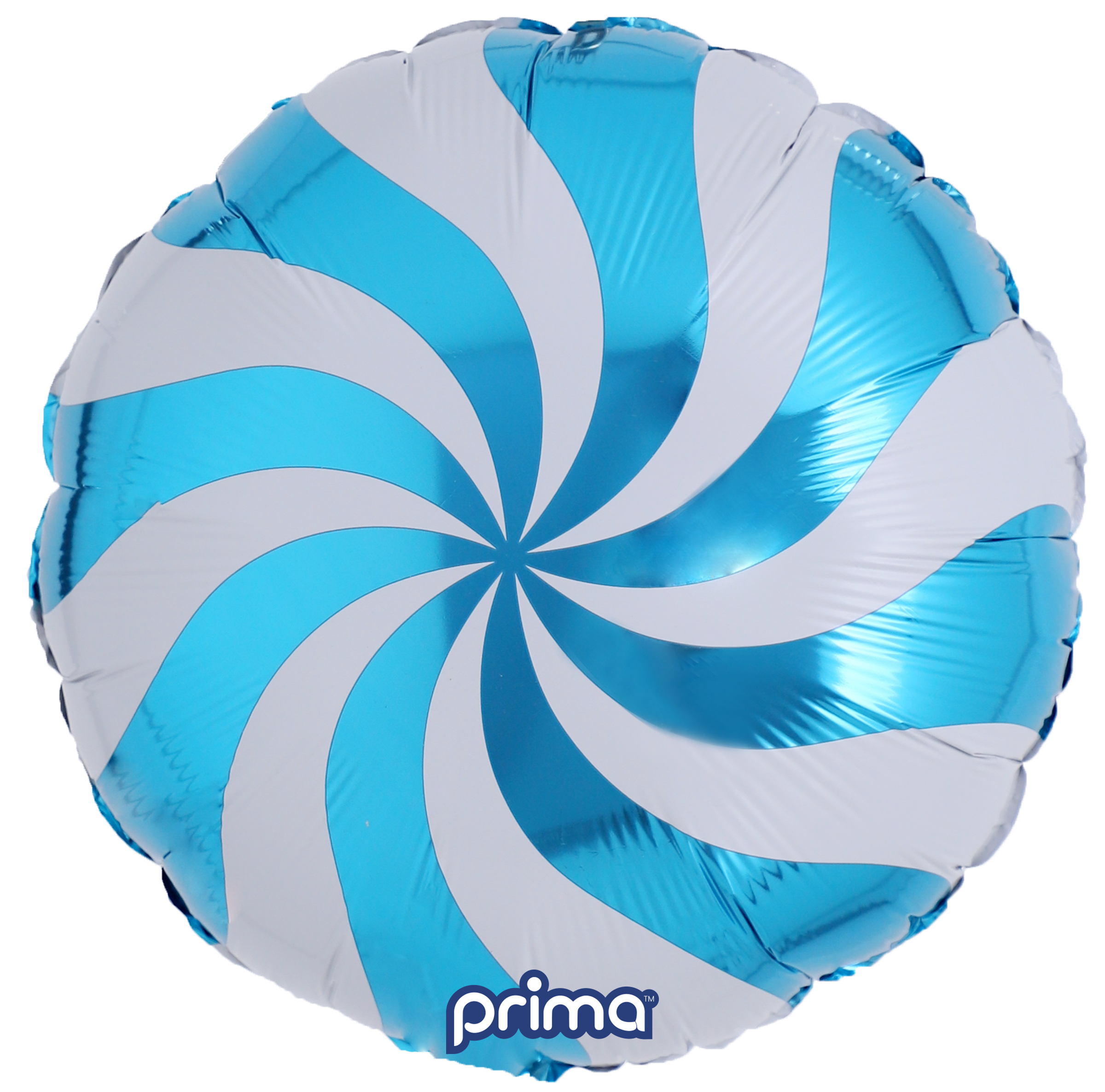 Prima 18” Blue Candy Swirl Balloon