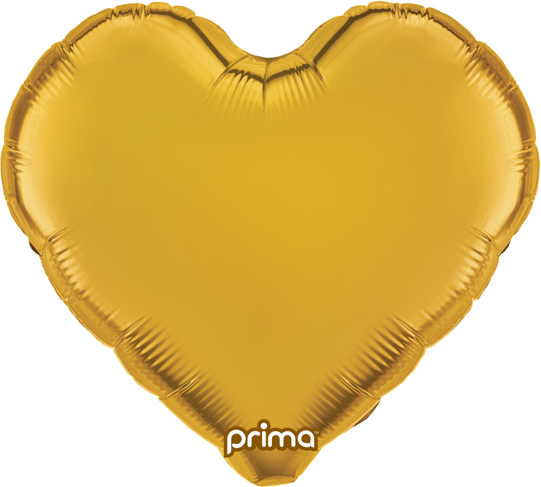 Prima 18" Gold Heart Balloon