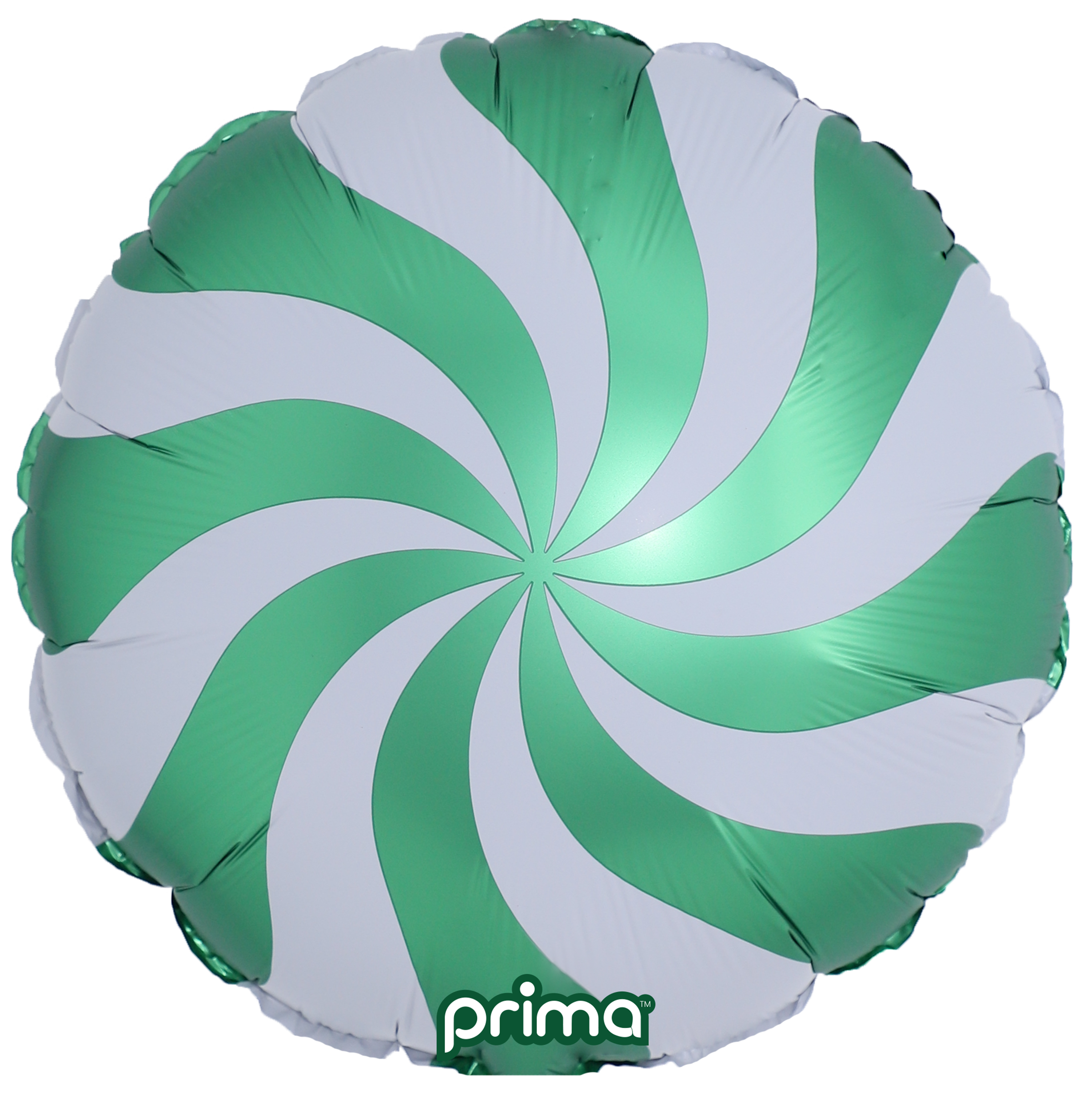 Prima 18” Green Candy Swirl Balloon