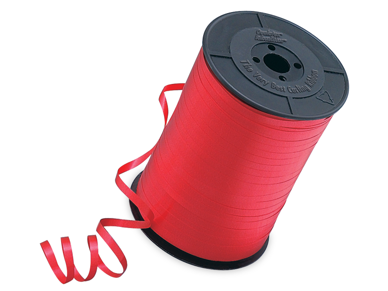 Curling Ribbon Red - 3/16” - 500 yards