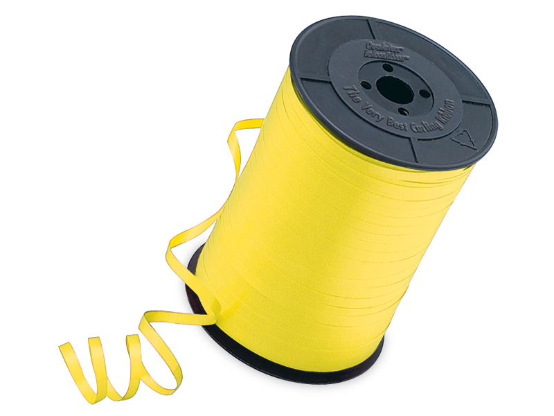 Curling Ribbon Yellow - 3/16” - 500 yards