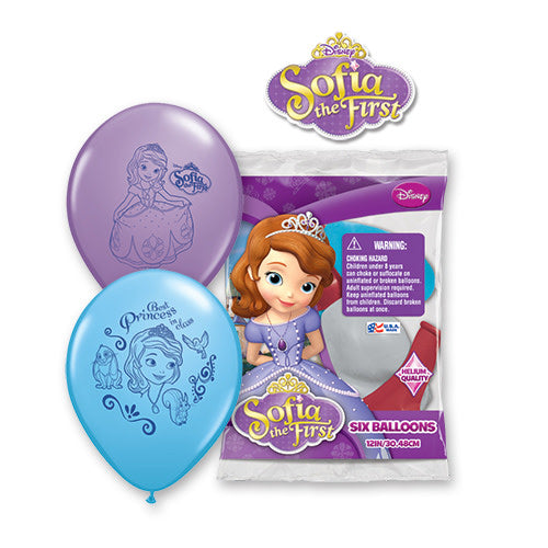 12 inch SOFIA THE FIRST (6 PK)