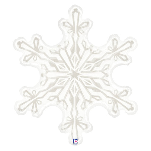 38 inch CLEAR SNOWFLAKE
