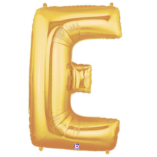 40 inch LETTER E - GOLD MEGALOON