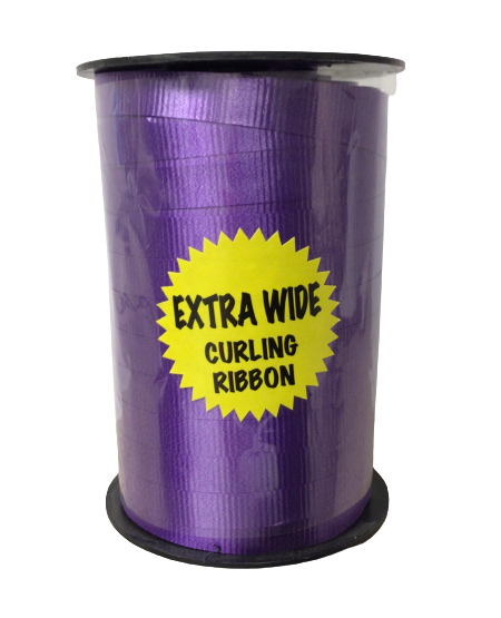 EXTRA WIDE Curling Ribbon - PURPLE 3/8” x 250yd