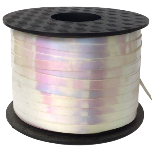 White Iridescent Curling Ribbon (3/16 x 250 yards)-ICR-WH