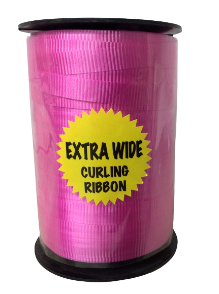EXTRA WIDE Curling Ribbon - CERISE 3/8” x 250yd