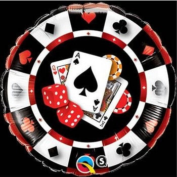 18” Casino Suits and Poker Chips