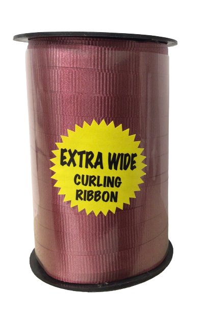 EXTRA WIDE Curling Ribbon - BURGUNDY 3/8” x 250yd