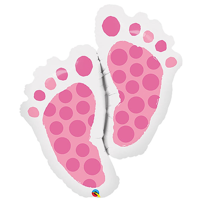 35 INCH PINK BABY FOOT SHAPE
