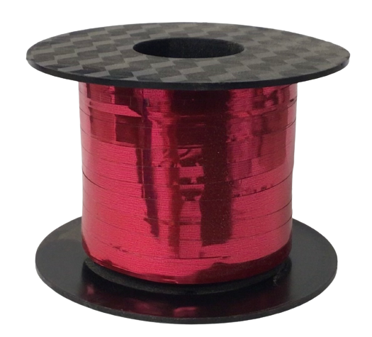 Ribbon - METALLIC RED 3/16” x 00yd