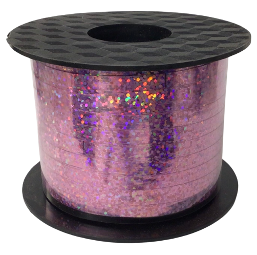 Ribbon - HOLOGRAPHIC PALE PINK 3/16” x 250yd