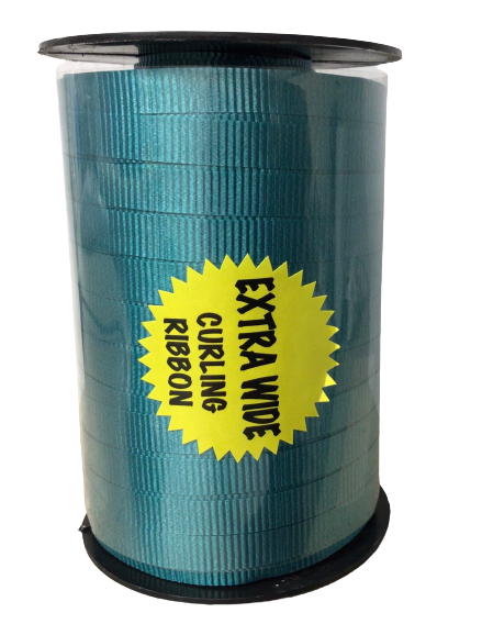 EXTRA WIDE Curling Ribbon - TEAL 3/8” x 250yd