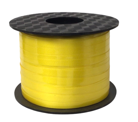 Yellow Curly Ribbon Curling Ribbon - GLOSSY YELLOW 3/16” x 250yd — Balloon World Orlando