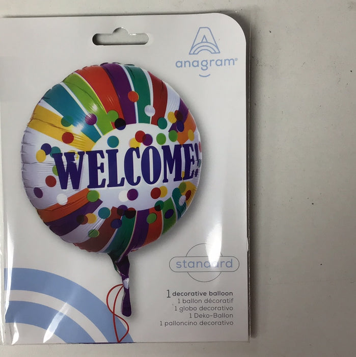 Welcome Rainbow With Polka Dots 17in Foil