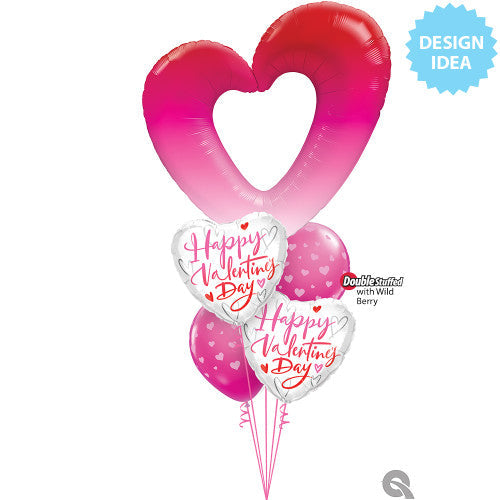 42 inch PINK OMBRE HEART