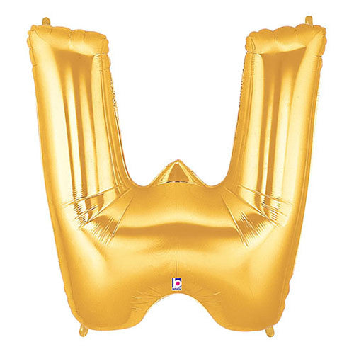 40 inch LETTER W - GOLD MEGALOON