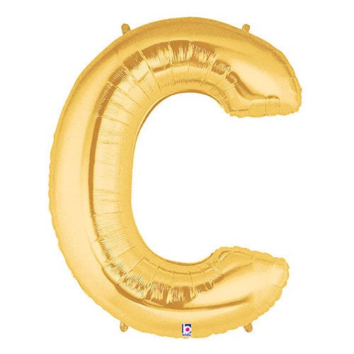 40 inch LETTER C - GOLD MEGALOON
