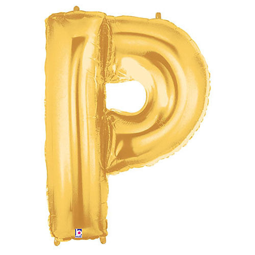40 inch LETTER P - GOLD MEGALOON